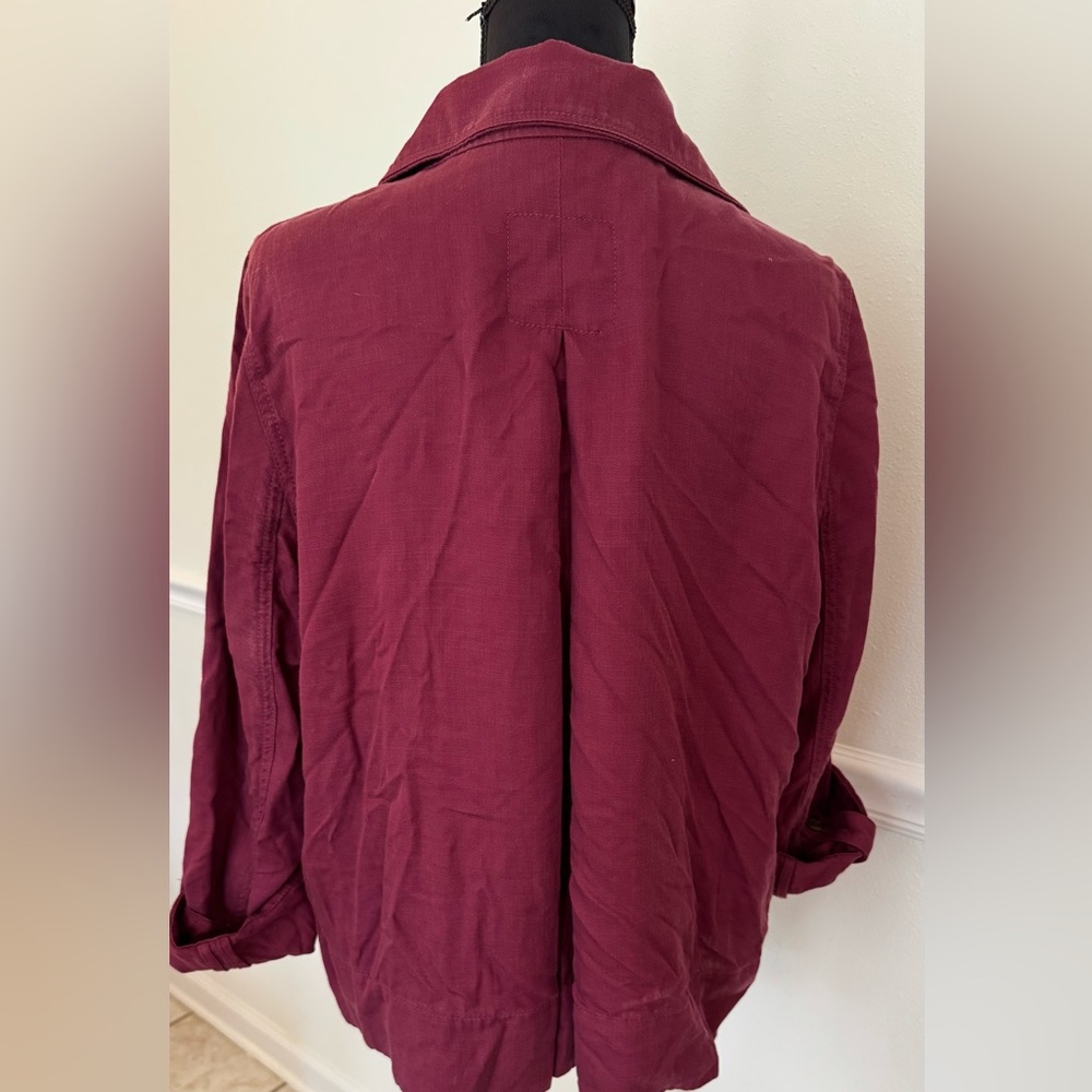 LOFT Utility Button-Up Jacket – Size Large - Picture 2 of 4